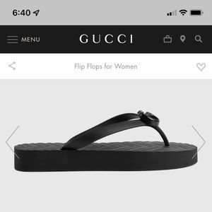 Gucci women’s Chevron Thong Sandal (platform) NEW